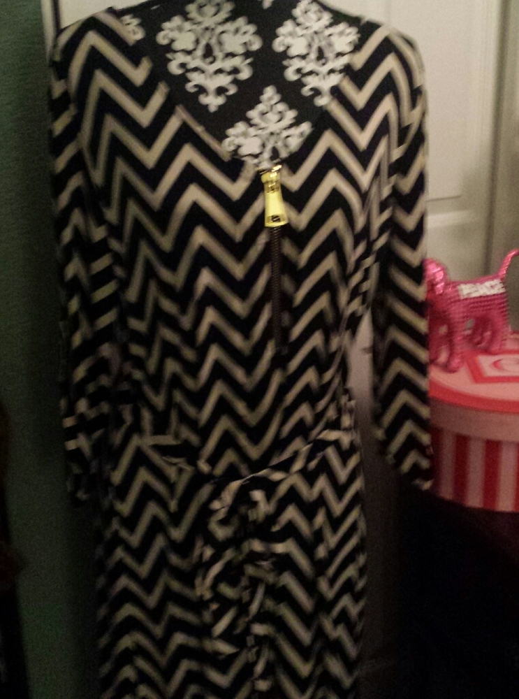 Chevron design dress